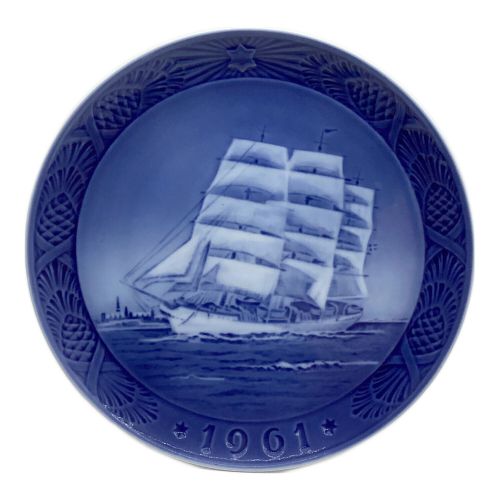 ROYAL COPENHAGEN (ロイヤル・コペンハーゲン) イヤープレート Training Ship Denmark 一級品 1961年