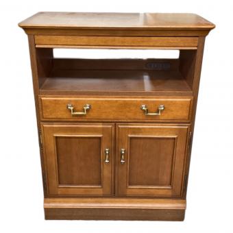 MARUNI (マルニ) 電話台 ブラウン 206 2枚扉 引き出し付 地中海シリーズ