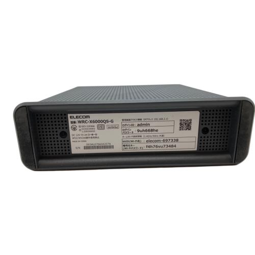 ELECOM (エレコム) WiFiルーター WRC-X6000QS-G