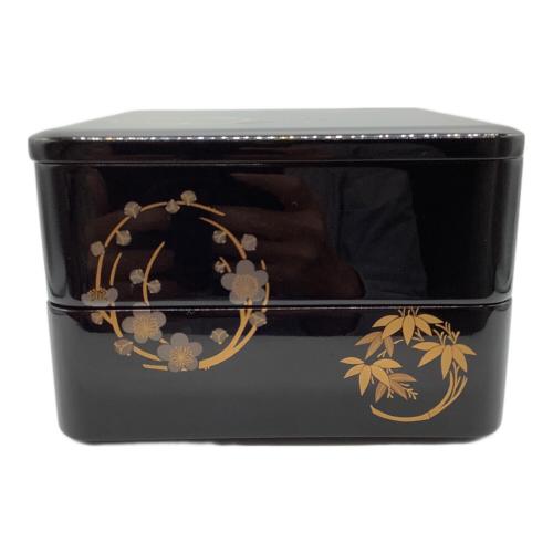 輪島塗 (ワジマヌリ) 2段重箱 稲忠