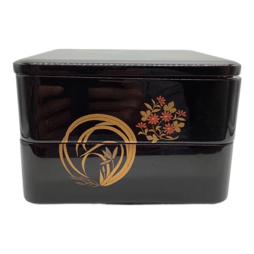 輪島塗 (ワジマヌリ) 2段重箱 稲忠