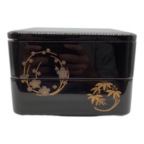 輪島塗 (ワジマヌリ) 2段重箱 稲忠