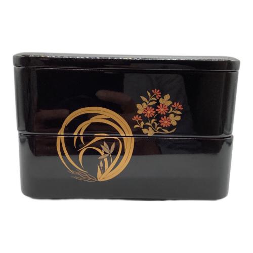 輪島塗 (ワジマヌリ) 2段重箱 稲忠