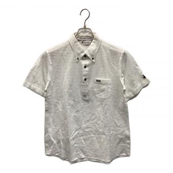 Black&White (ブラックアンドホワイト) ゴルフウェア(トップス) メンズ SIZE L ホワイト ポロシャツ BGS6110SB