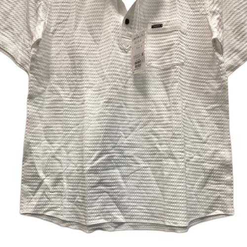 Black&White (ブラックアンドホワイト) ゴルフウェア(トップス) メンズ SIZE L ホワイト ポロシャツ BGS6110SB