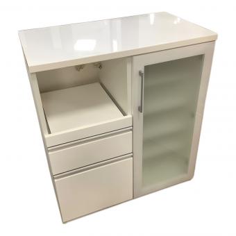 1枚扉キッチンカウンター ホワイト