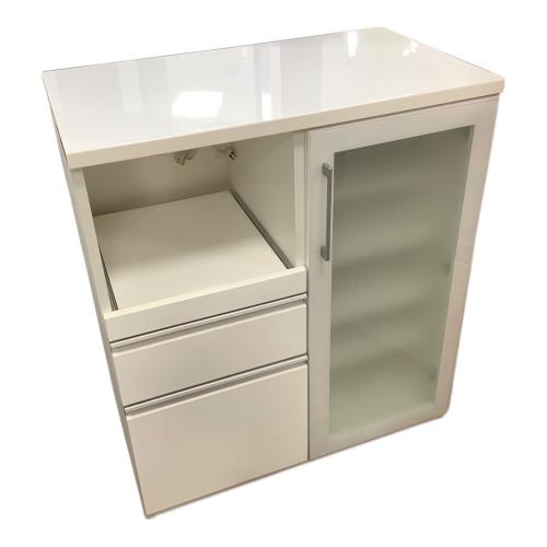 1枚扉キッチンカウンター ホワイト