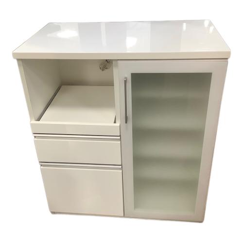 1枚扉キッチンカウンター ホワイト