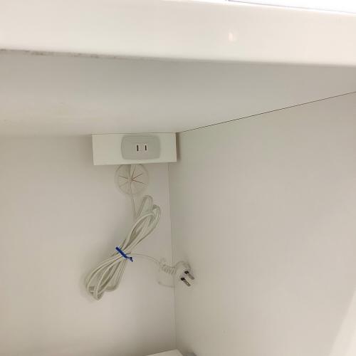 1枚扉キッチンカウンター ホワイト