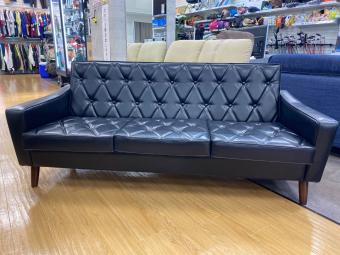 カリモク60 (カリモクロクマル) ロビーチェア 3シーター スタンダードブラック