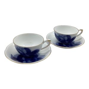 大倉陶園 (オオクラトウエン) カップ&ソーサー ブルーローズ(8211) 2Pセット