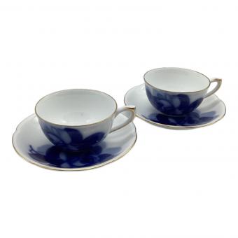 大倉陶園 (オオクラトウエン) カップ&ソーサー ブルーローズ(8211) 2Pセット