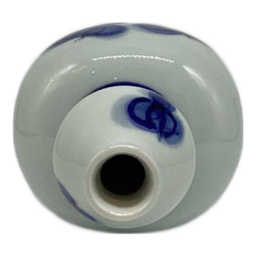 染付瓢形徳利 島田文雄作