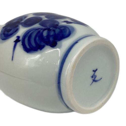 染付瓢形徳利 島田文雄作