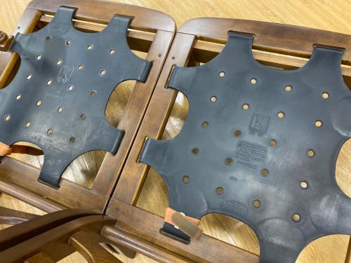 飛騨産業 (ヒダサンギョウ) 2人掛けソファー  穂高  ネイビー×ブラウン