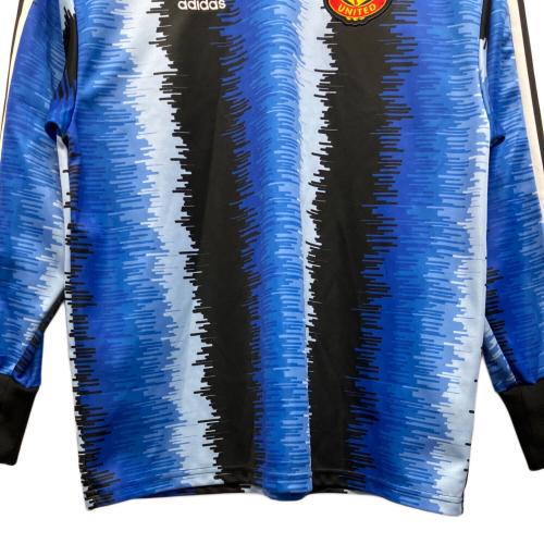 adidas (アディダス) マンチェスターユナイテッド 22/23 GK ICON ジャージー(ブラック) メンズ SIZE L ブルー HT1994