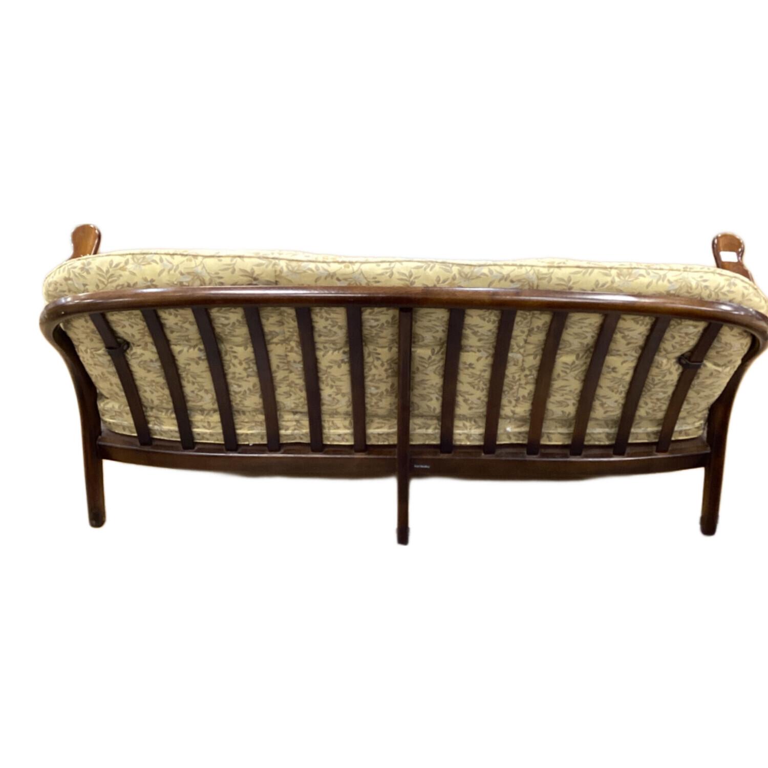 karimoku (カリモク) 3人掛けソファー ベージュ×ブラウン