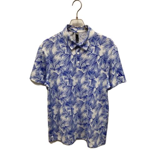 adidas (アディダス) ゴルフウェア(トップス) メンズ SIZE M ホワイト×ブルー ポロシャツ IW1412