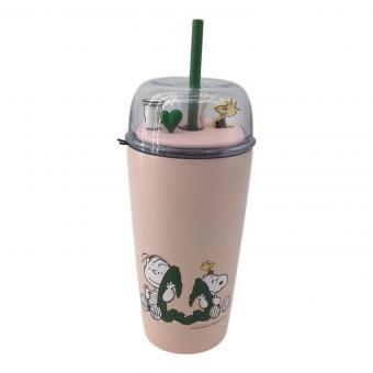 STARBUCKS COFFEE (スターバックスコーヒー) ステンレスコールドカップタンブラー 473ml ピンク PEANUTS