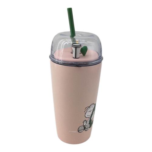 STARBUCKS COFFEE (スターバックスコーヒー) ステンレスコールドカップタンブラー 473ml ピンク PEANUTS
