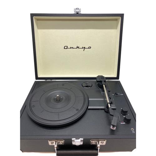 Bluetoothスピーカー内蔵ポータブルターンテーブル「OCP-01」【ミスティックブラック】