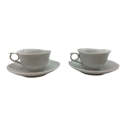 Meissen (マイセン) カップ&ソーサー 波の戯れホワイト 2Pセット