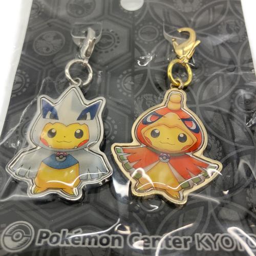 キャラクターグッズ ホウオウ＆ルギアポンチョのピカチュウ メタルチャームセット