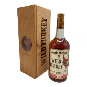 ワイルドターキー (WILD TURKEY) バーボン 木箱・カード等付属 1000ml 箱付 101 proof 8年 旧ボトル 未開封