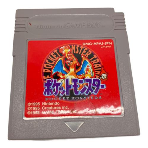 ゲームボーイ用ソフト ポケットモンスター 赤 -