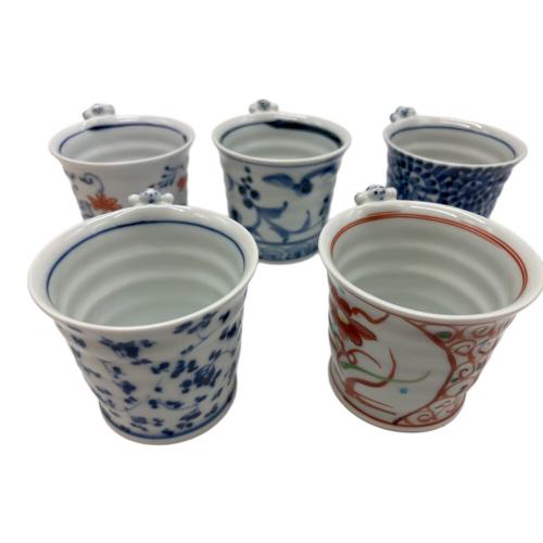 有田焼 (アリタヤキ) 煎茶揃え 一閑人 林九郎 5Pセット