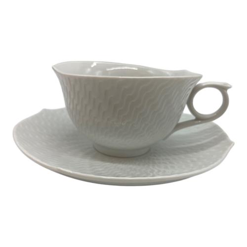 Meissen (マイセン) カップ&ソーサー 波の戯れホワイト 2Pセット