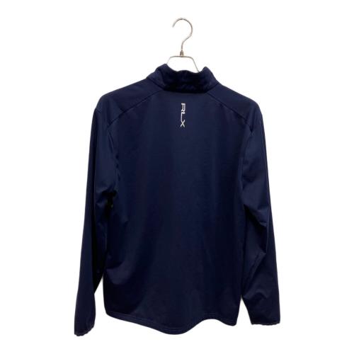 RLX RALPH LAUREN (アールエルエックスラルフローレン) ゴルフウェア(トップス) メンズ SIZE L グリーン×ネイビー ハーフジップ