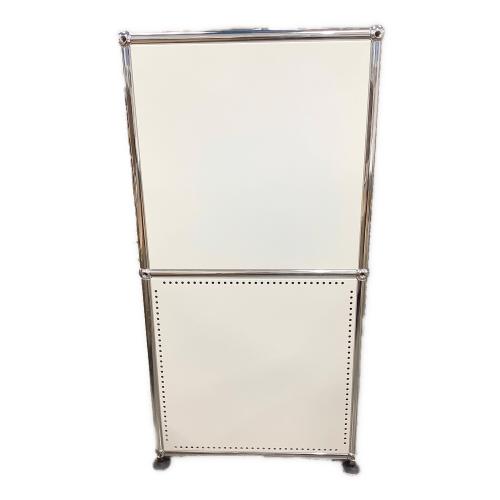 USMハラー キャビネット ブルー×ホワイト 117 フラップ扉 2段