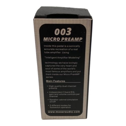 MOOER (ムーア) マイクロプリアンプ PREAMP003