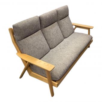 NAGANO INTERIOR (ナガノインテリア) 3人掛けソファー ナチュラル×グレー REAL tsumugi