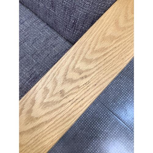 NAGANO INTERIOR (ナガノインテリア) 3人掛けソファー ナチュラル×グレー REAL tsumugi