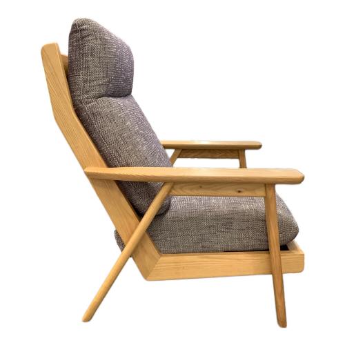 NAGANO INTERIOR (ナガノインテリア) 1人掛けソファー ナチュラル×グレー REAL tsumugi