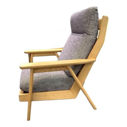 NAGANO INTERIOR (ナガノインテリア) 1人掛けソファー ナチュラル×グレー REAL tsumugi