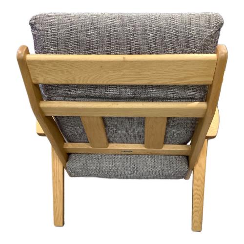 NAGANO INTERIOR (ナガノインテリア) 1人掛けソファー ナチュラル×グレー REAL tsumugi