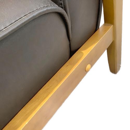 1人掛けソファー ブラック×ブラウン