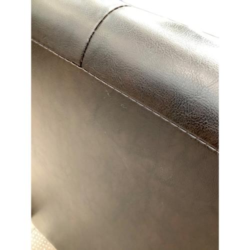 1人掛けソファー ブラック×ブラウン