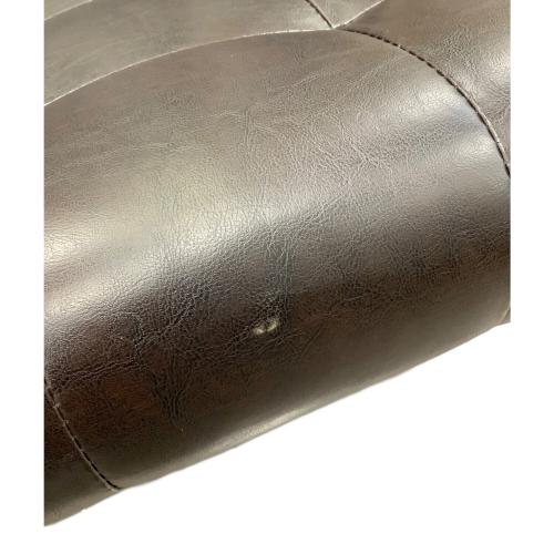 1人掛けソファー ブラック×ブラウン