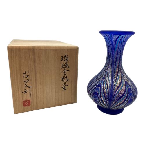 瑠璃金彩壷