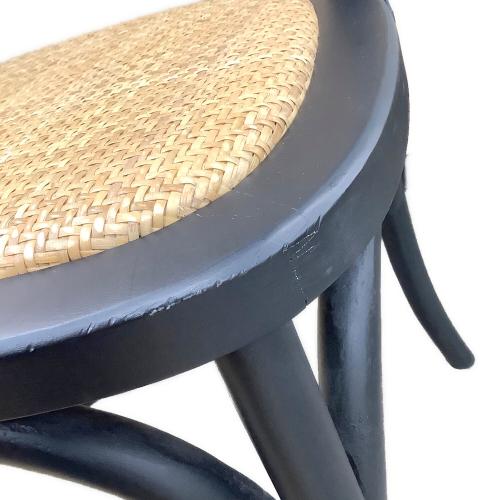 関家具 (セキカグ) クロスバックチェア 205 ブラック×ナチュラル