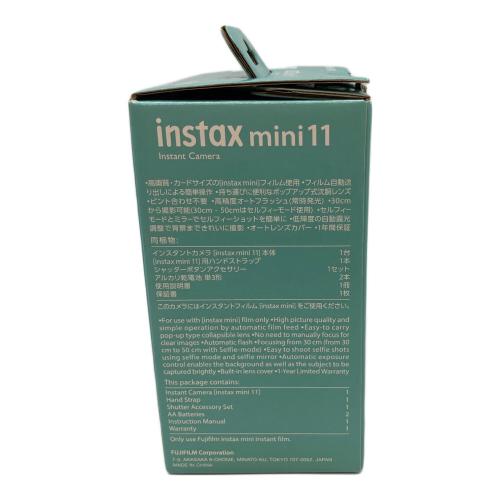 FUJIFILM (フジフィルム) インスタントカメラ instax mini 11