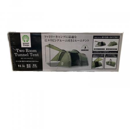 green stage グリーンステージ　ツールーム　トンネルテント　新古品 green stage (グリーンステージ) 2ルームトンネルテント 未開封・箱