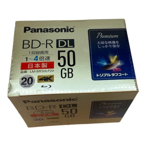 Panasonic (パナソニック) BD-R DL 50GB 1回録画用 1～4倍速 Blu-rayディスク 20パック LM-BR50LP20 〇