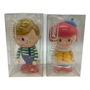 Little Boy&Girl レトロソフビ貯金箱セット