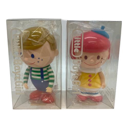 Little Boy&Girl レトロソフビ貯金箱セット