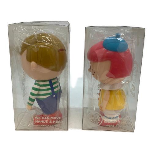 Little Boy&Girl レトロソフビ貯金箱セット